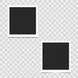 © Vusal - Realistic empty photo frame on transparent background. Vector illustration for your design