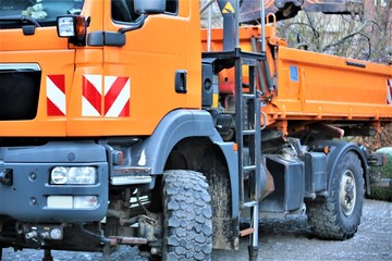 Wall Mural - An Image of a tractor truck, vehicle