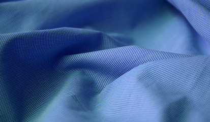 Blue fabric background