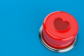 Wall Mural - Red love button