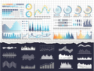 Poster - data on infographics and flowcharts templates