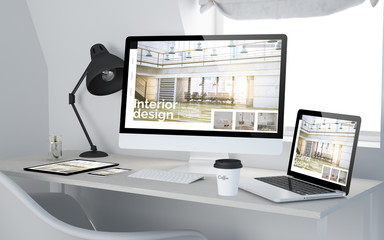 Wall Mural - workroom cool responsive interior design