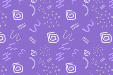 Aufkleber - Violet stylish digital geometric background with different shapes.	