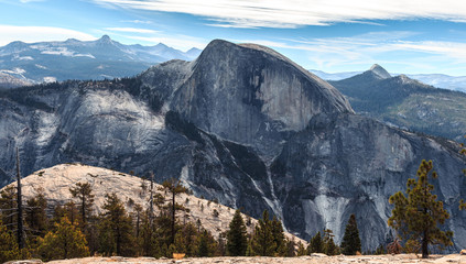 half dome north view, yosemite national park, california