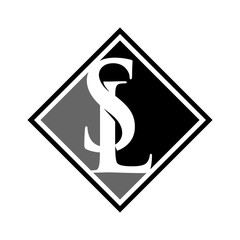 Wall Mural - letter s and l vector logo.