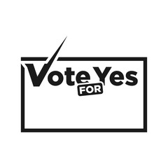 Wall Mural - vote vector logo