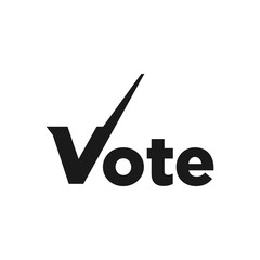 Wall Mural - vote vector logo