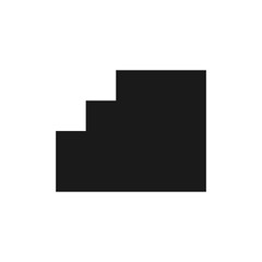 Wall Mural - stair vector logo