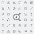 © Anar - compass direction icon. logistics icons universal set for web and mobile