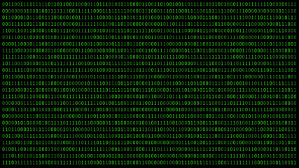 Fototapete - 01 or binary numbers on the computer screen on black monitor background metrix, Digital data code in hacker or security technology concept. Abstract illustration
