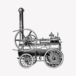 © Rawpixel.com - Portable steam engines illustration