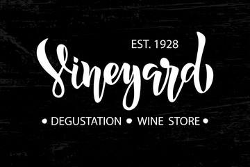 Wall Mural - Wine lettering