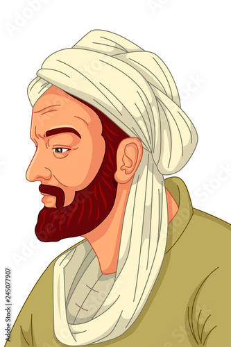 Fotografía Avicenna Muslim Physician Illustration