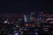 Night view at Moscow City International Business Center from Ostankinskaya TV Tower