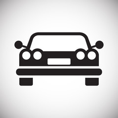 Poster - Automobile icon on white background for graphic and web design, Modern simple vector sign. Internet concept. Trendy symbol for website design web button or mobile app