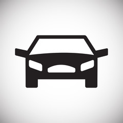 Poster - Automobile icon on white background for graphic and web design, Modern simple vector sign. Internet concept. Trendy symbol for website design web button or mobile app