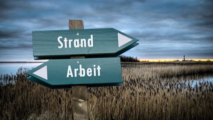 Wall Mural - Schild 382 - Strand