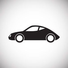 Poster - Automobile icon on white background for graphic and web design, Modern simple vector sign. Internet concept. Trendy symbol for website design web button or mobile app