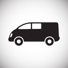Poster - Automobile icon on white background for graphic and web design, Modern simple vector sign. Internet concept. Trendy symbol for website design web button or mobile app