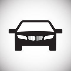 Poster - Automobile icon on white background for graphic and web design, Modern simple vector sign. Internet concept. Trendy symbol for website design web button or mobile app
