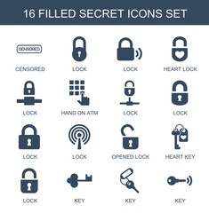 Poster - 16 secret icons