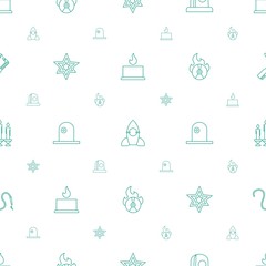 Poster - fire icons pattern seamless white background