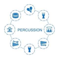 Poster - percussion icons