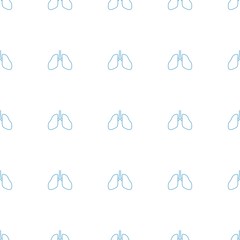 Wall Mural - lungs icon pattern seamless white background