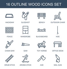 Canvas Print - wood icons