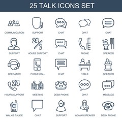 Poster - 25 talk icons
