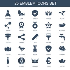 Poster - 25 emblem icons