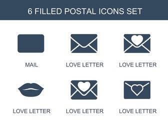 Poster - 6 postal icons