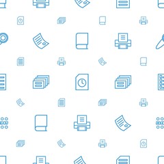 Poster - text icons pattern seamless white background