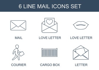 Poster - 6 mail icons