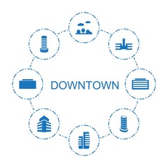 Leinwandbilder - downtown icons