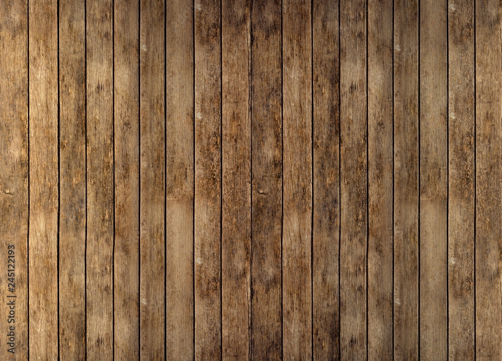 Obraz na płótnie Floor or wall of rustic wooden boards w salonie
