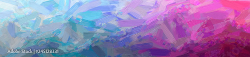 Illustration of abstract Purple And Gray Oil Paint With Big Brush Banner back...