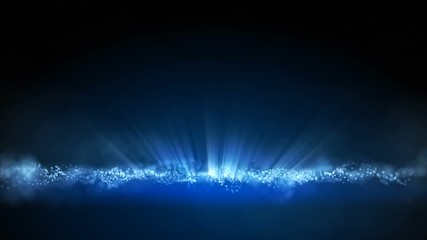 Wall Mural - 4k abstract motion background animation shining particles stars sparks and magic dust forming in spa