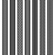 © rustamank - Set of seamless car tire tracks isolated on white background, seamless vector texture