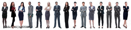 Fotografía success concept - collage with many business people