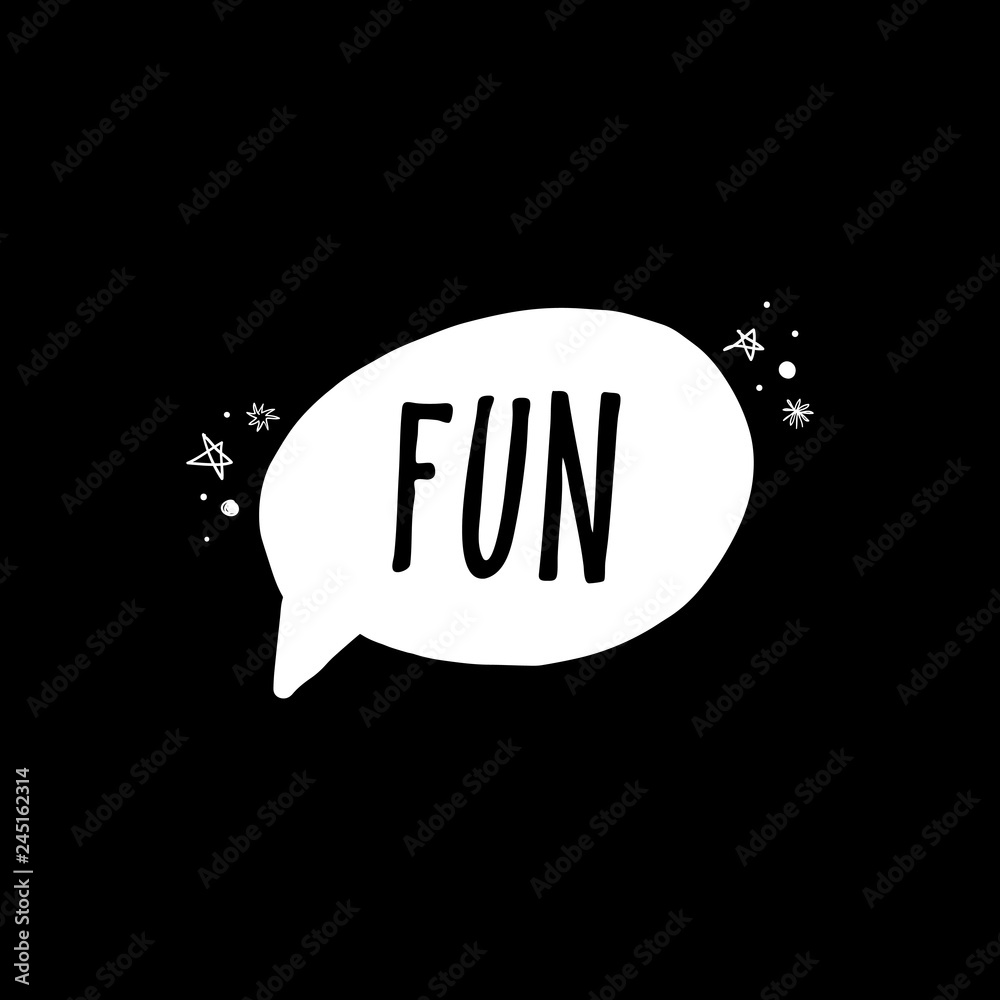 Vector nursery art, cute children poster. Scandinavian style black and ...