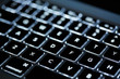 © stas_malyarevsky - Keyboard laptop. Backlit computer keyboard closeup. Hi tech concept