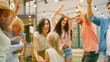 © Gorodenkoff - Family and Friends Dancing together at the Garden Party Celebration. Young and Elderly People Having Fun on a Sunny Summer Day.
