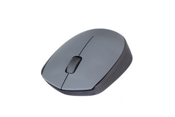 Wireless mouse isolated on white.