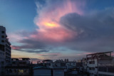 Fototapeta  - A colorful sundown above Pattaya