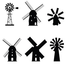 Windmill Icon Old And Retro Object