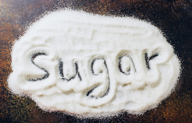 unhealthy white sugar concept, sugar abuse and addiction concept