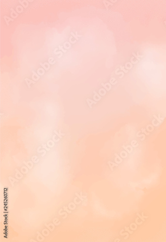 Cuadros en Lienzo watercolor paper. peach texture background. vector eps 8