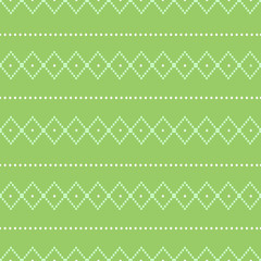 Wall Mural - green tribal motif seamless pattern vector illustration