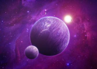 Wall Mural - Distant Planet - Elements of this Image Furnished by NASA